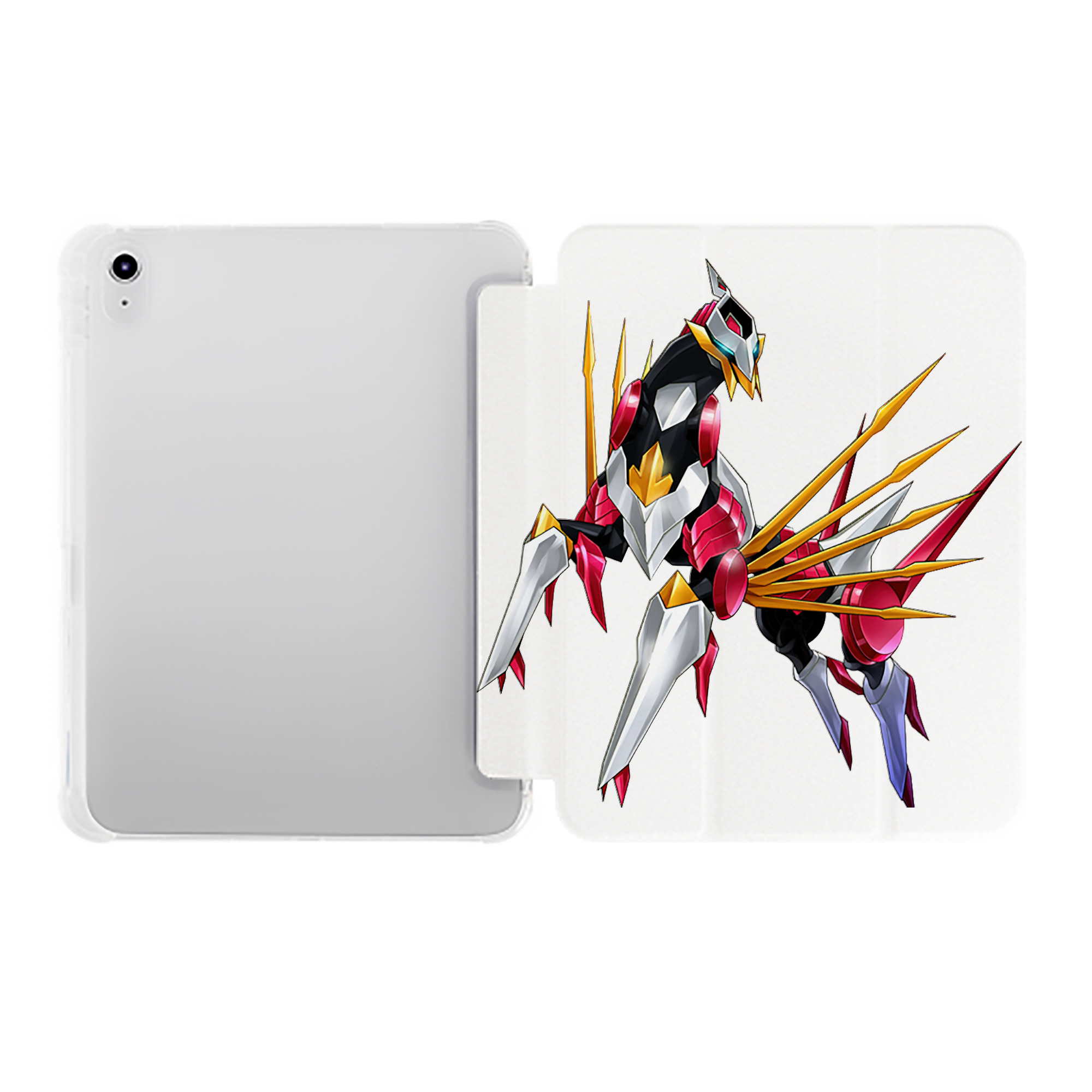 （画像用） 遊☆戯☆王 Yu-Gi-Oh! IPad ケース ペン収納付き 三つ折りスタンド PUレザー×シリコン 対応機種9.5/10.5/10.9インチ